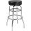 Commercial Double Ring Barstool with Black Swivel Seat 2