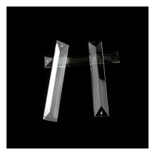 Chandelier Crystal Prisms Pendants Sizes Trimming Triangle Crystal Clear Prism in 1 Hole/2 Holes