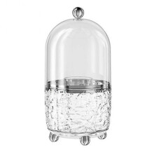 (One size1, White) AcrylicCutlery Storage Box,360Rotating Multifunctional and Chopstick Rack
