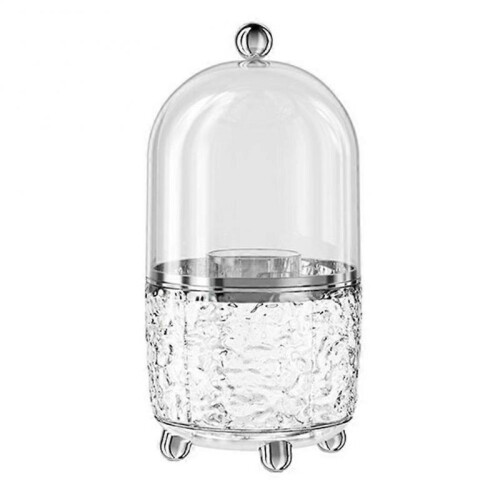(One size1, White) AcrylicCutlery Storage Box,360Rotating Multifunctional  and Chopstick Rack
