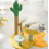 Cactus Cat Climbing Tree with Scratching Post  Cozy Cat Nest – SpaceSaving Small Cat Tree for Indoor Cats 5