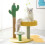 Cactus Cat Climbing Tree with Scratching Post  Cozy Cat Nest – SpaceSaving Small Cat Tree for Indoor Cats 4