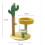 Cactus Cat Climbing Tree with Scratching Post  Cozy Cat Nest – SpaceSaving Small Cat Tree for Indoor Cats 2