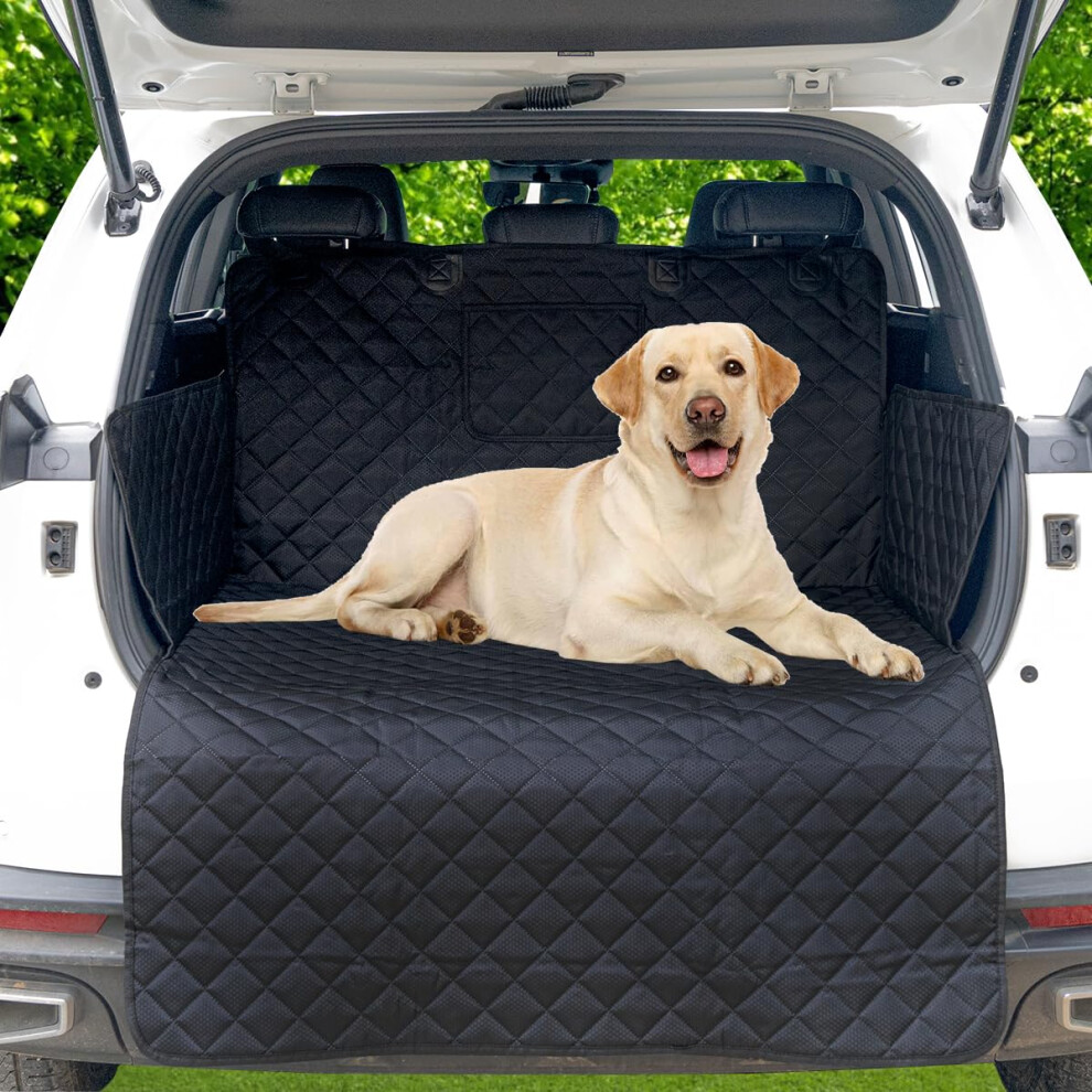 Suv Cargo Liner For Dog Car Seat Cover Pet Cargo Cover Nonslip Dog Seat Cover With Bumper Flap Protector For Suv Trunk Sedans Vans(70'40') 6276012657301