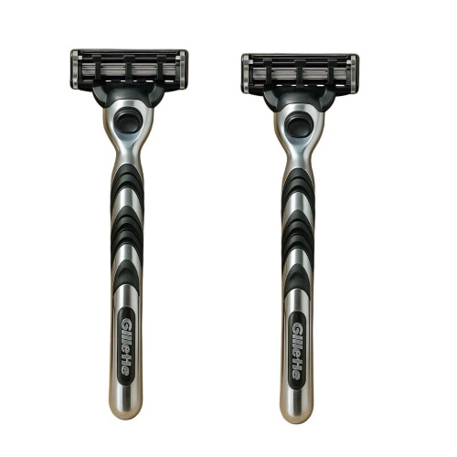 2x Gillette Mach3 Razor Precision Shave with Comfort Grip Handle