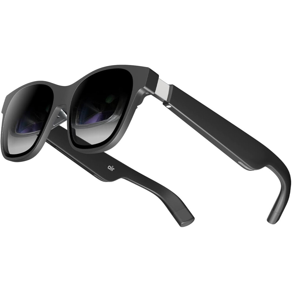 XREAL Air AR Glasses, Smart Glasses with Massive 201" Micro-OLED Virtual Theater, Augmented Reality Glasses Video Glasses, Watch, Stream, Game on PC/