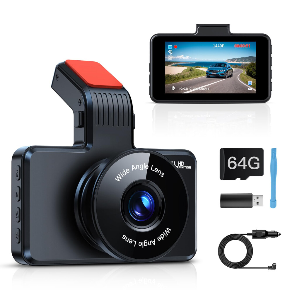 Range Tour Car Dash Cam Front, FHD 1080P 170 Wide Angle WDR In Vehicle Dashboard Camera 3.0" Display Driving Recorder Video Camera Loop Recording, N-image-OPC-PHZRXQS-NEW