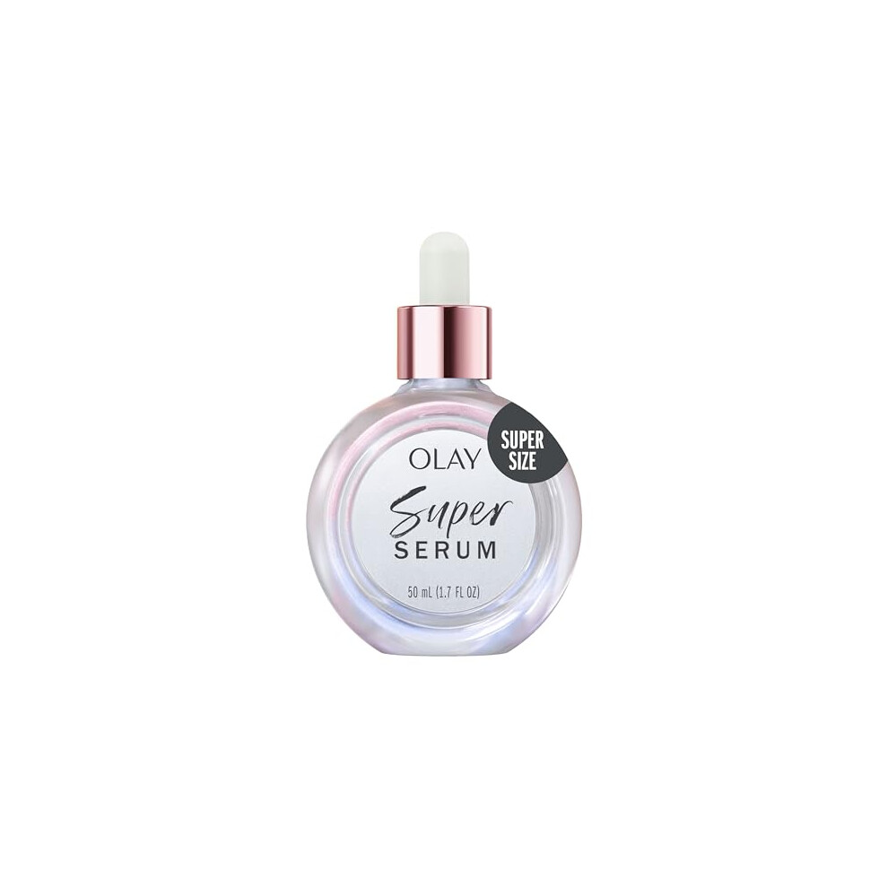 Olay Super Serum 5-in-1 Benefits, Hydrating Face Serum 50 ml, With Vitamin C, Niacinamide, Collagen Peptides & Vitamin E, Glowing, Firmer and Smoothe