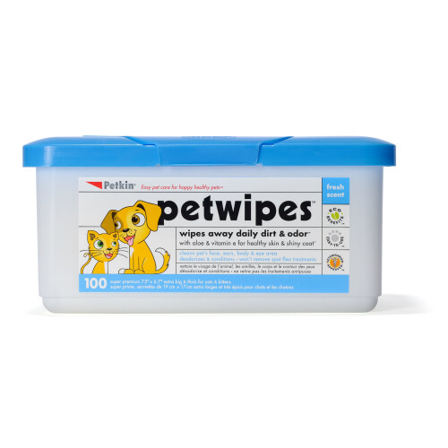 Petkin Pet Wipes, Pack of 100