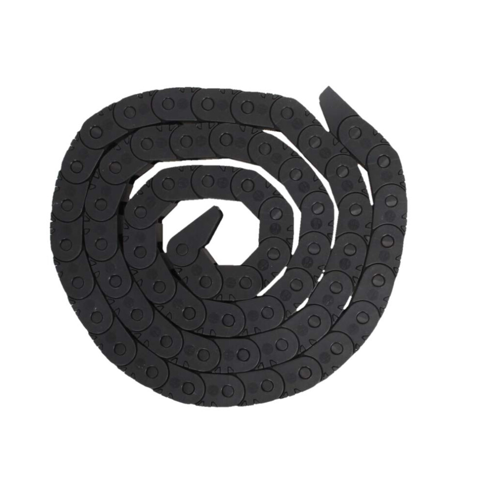 Drag Chain Cable Carrier Open Type With End Connectors R18 10X11mm 1 Meter Plastic For Electrical Cnc Router Machines Black 1Pcs, 6276012663807