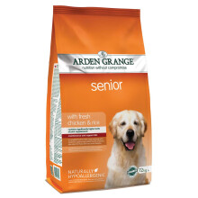 Arden Grange Senior Dry Dog Food with Fresh Chicken and Rice, 12 kg