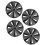 4pcs Wheel Hub Cap Model S Style 19 Inches Wheel 7