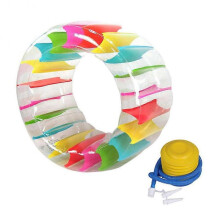 (165cm*80cm) Inflatable Water Roller Floating Raft Parent-Child Interactive Children Climbing