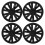 4PCS 19in Wheel Hub Cap Model X Plaid Style Wheel 1
