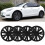 4PCS 19in Wheel Hub Cap Model X Plaid Style Wheel 12