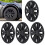 4PCS 19in Wheel Hub Cap Model X Plaid Style Wheel 11