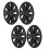 4PCS 19in Wheel Hub Cap Model X Plaid Style Wheel 10