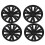 4PCS 19in Wheel Hub Cap Model X Plaid Style Wheel 2