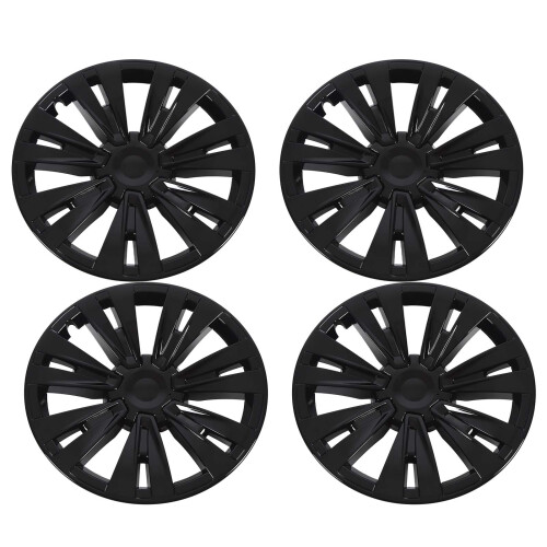 4PCS 19in Wheel Hub Cap Model X Plaid Style Wheel 1