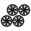 4PCS 19in Wheel Hub Cap Model X Plaid Style Wheel 3