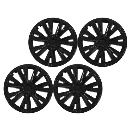 4PCS 19in Wheel Hub Cap Model X Plaid Style Wheel 2