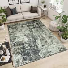 (160 x 230 cm (5 ft 2 in x 7 ft 2 in)- Large Area Rug, Grey Abstract- Cashmere Rug) Extra Large Rugs Living Room Traditional Rug Mat