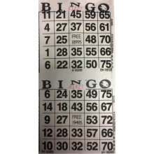 American Games Inc 3000 Paper Bingo Cards-2-kort per ark-1500 ark [Vlj frg nedan] (vit)
