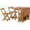 Seconique Santos Butterfly Dining Set Natural Wax - Dining Table with 4 Chairs 6