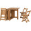 Seconique Santos Butterfly Dining Set Natural Wax - Dining Table with 4 Chairs 7