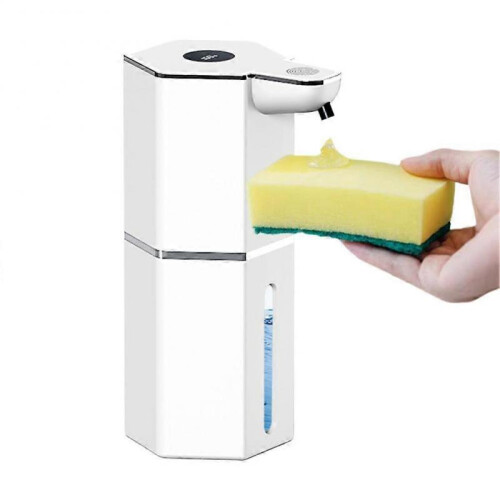 (White Droplet) Foaming Soap Dispenser Wall-Mounted No Drilling Liquid Soap Dispenser