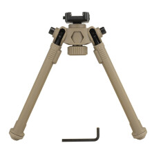 7.510.6 Inch Adjustable Tactical Bipod for Outdoor Hunting with Bracket Adapter (T Rail Mounts)