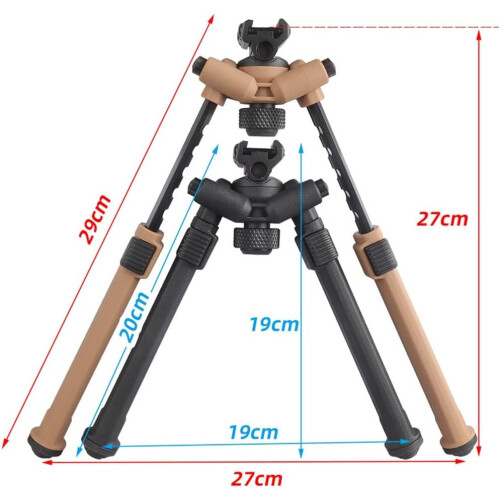 , Tactical Bipod for 20 mm Rail Mounting, 7.5 to 11.4 Inch Adjustable (T) Ref: 3085 1