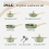 12 Piece Kitchen Cookware Set Nonstick Granite Coated Pots and Pans Set Green 11