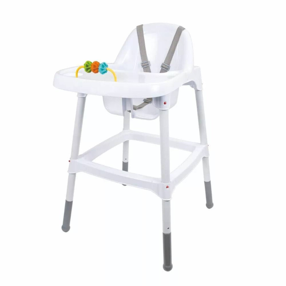 Highchair Booster Seat For Baby & Toddler Feeding Portable Child Feeding Chair White Urbnliving