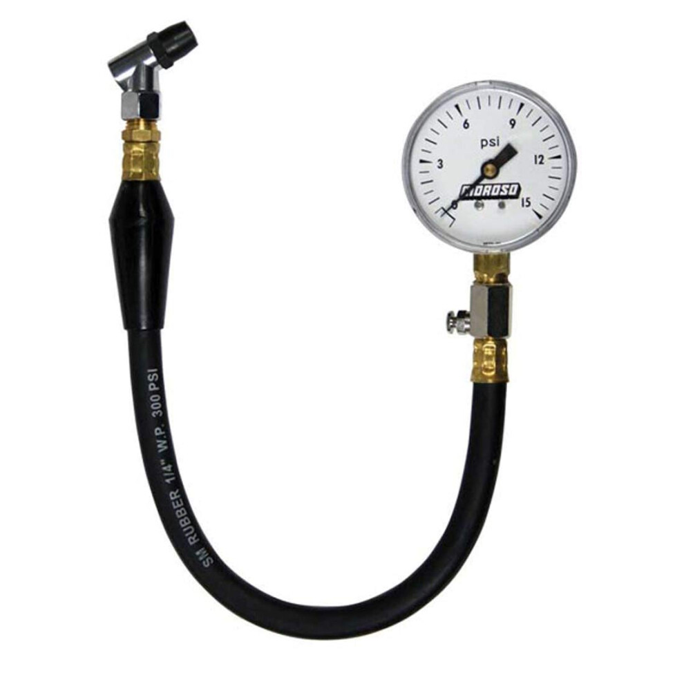 Moroso 89550 Tire Pressure Gauge Dial Type 0-15 Psi 084663895500