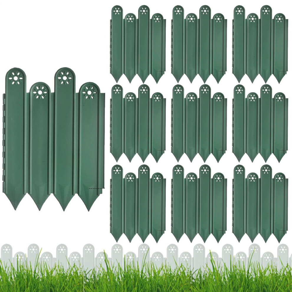 Garden Edge Border, Lawn Edges 10X Antirust Landscape Edging, Decorative Interlocking Garden Fences 6493810983955