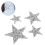 20pcs Rhinestone Star Patches Exquisite Beautiful 12