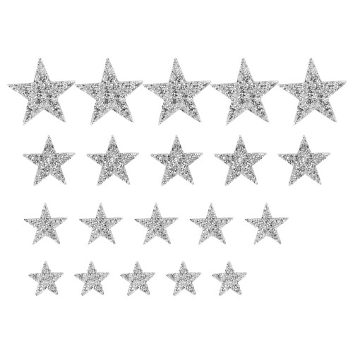 20pcs Rhinestone Star Patches Exquisite Beautiful 1