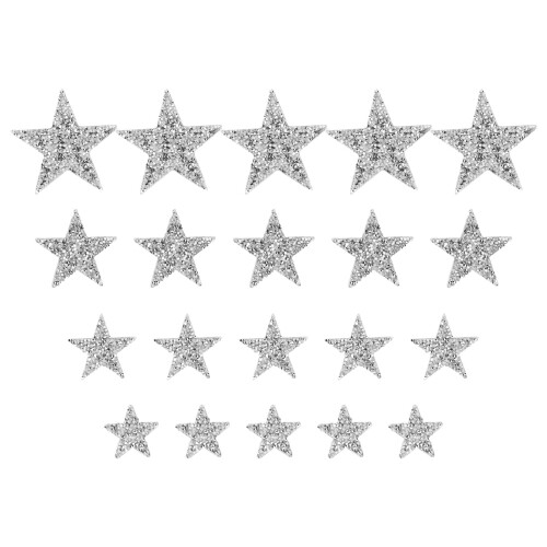 20pcs Rhinestone Star Patches Exquisite Beautiful