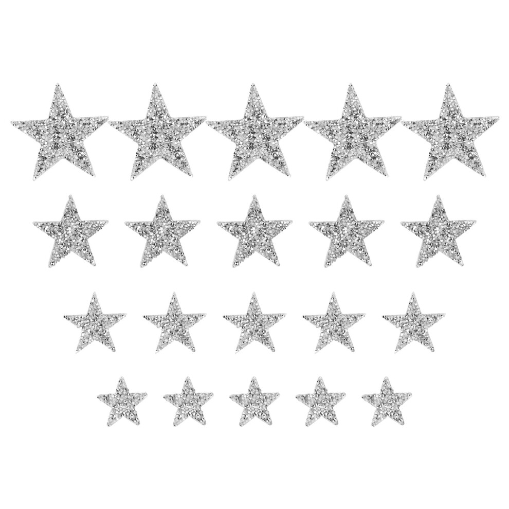 20pcs Rhinestone Star Patches Exquisite Beautiful