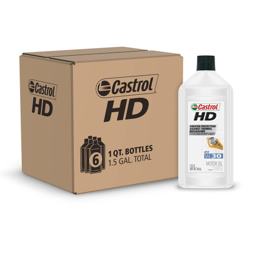 Castrol Castrol HD-30 Motor  l, 1 Quart, 6er-Pack