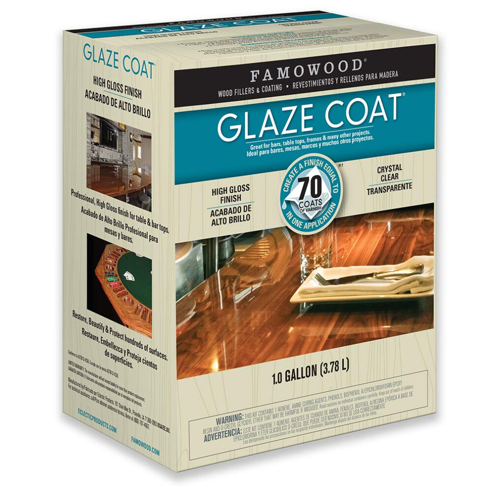 Famowood 5050110 Glaze Coat Kit - Gallon Clear 014804501106