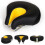 (Yellow) Bicycle Saddle No Nose Bicycle Saddle Mountain Bike Thickened Super Soft Cushio 1