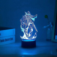 (Omen) New Game VALORANT 3D Led Night Light For Kid Anime Home Bedroom Sunset Lamp Christmas Children Illusion Decor Gift Omen Killjoy