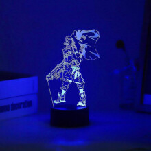 (Raze) New Game VALORANT 3D Led Night Light For Kid Anime Home Bedroom Sunset Lamp Christmas Children Illusion Decor Gift Omen Killjoy
