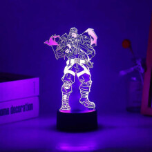 (Breach) New Game VALORANT 3D Led Night Light For Kid Anime Home Bedroom Sunset Lamp Christmas Children Illusion Decor Gift Omen Killjoy