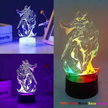 (Skye) New Game VALORANT 3D Led Night Light For Kid Anime Home Bedroom Sunset Lamp Christmas Children Illusion Decor Gift Omen Killjoy