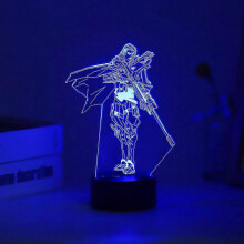(Sova) New Game VALORANT 3D Led Night Light For Kid Anime Home Bedroom Sunset Lamp Christmas Children Illusion Decor Gift Omen Killjoy