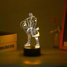 (Phoenix) New Game VALORANT 3D Led Night Light For Kid Anime Home Bedroom Sunset Lamp Christmas Children Illusion Decor Gift Omen Killjoy