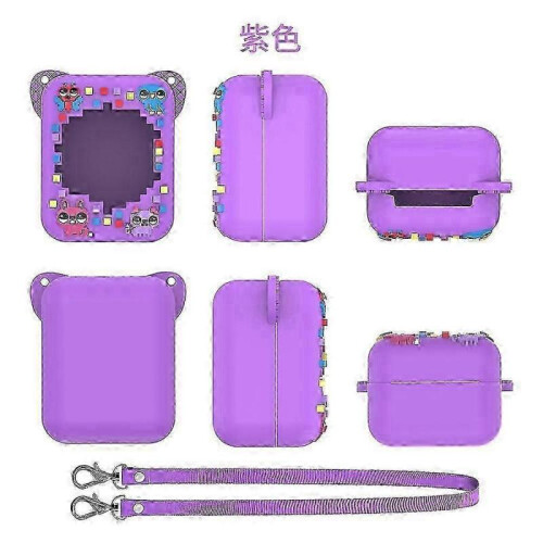 (Purple) Bitzee Interactive Digital Pet Silicone Case with Lanyard - Protective Skin Sleeve for Virtual Electronic Pets 1